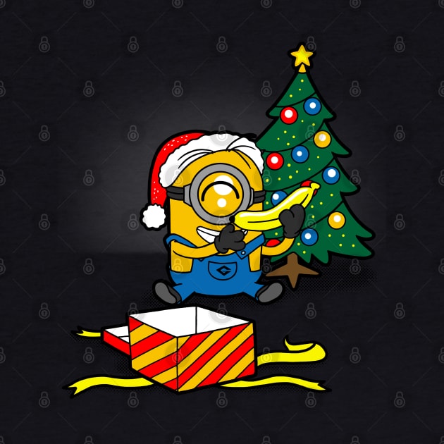 All I Want For Christmas Is A Banana Funny Cute Christmas Cartoon by BoggsNicolas